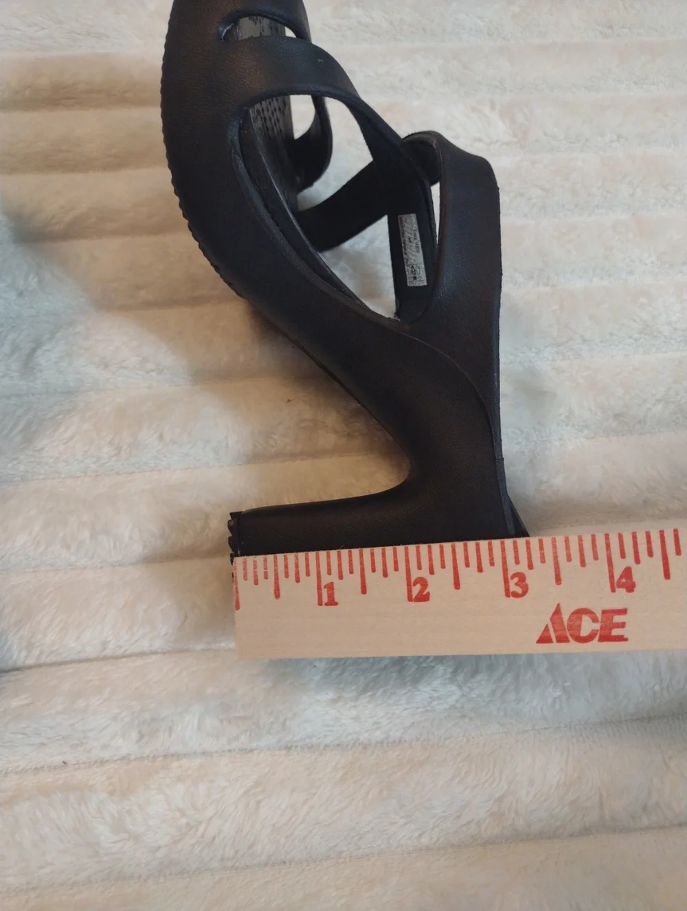 CROCS Cyprus IV Women's 6 Open Toe Slip-on Heel Sandals Strappy Comfort Black - Picture 9 of 13